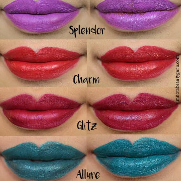 HARD CANDY GLITTERATI PRESS PLAY GLITTER REVEAL LIPSTICK TURQUOISE BLUE Set of 3 - Picture 8 of 8